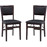 Linon Keira Pad Folding Chair, Set of 2, Engineered Wood