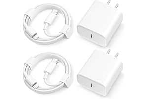 COREYKIN iPhone 14 13 12 11 Super Fast Charger [2Pack] cargador 20W Rapid USB C Wall Charger Block with 6FT Fast Charging Cable Compatible with iPhone 14 Pro Max/Pro/Plus/Mini/iPad