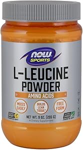 NOW Sports Nutrition, L-Leucine Powder, Builds Lean Tissue*, Amino Acids, 9-Ounce