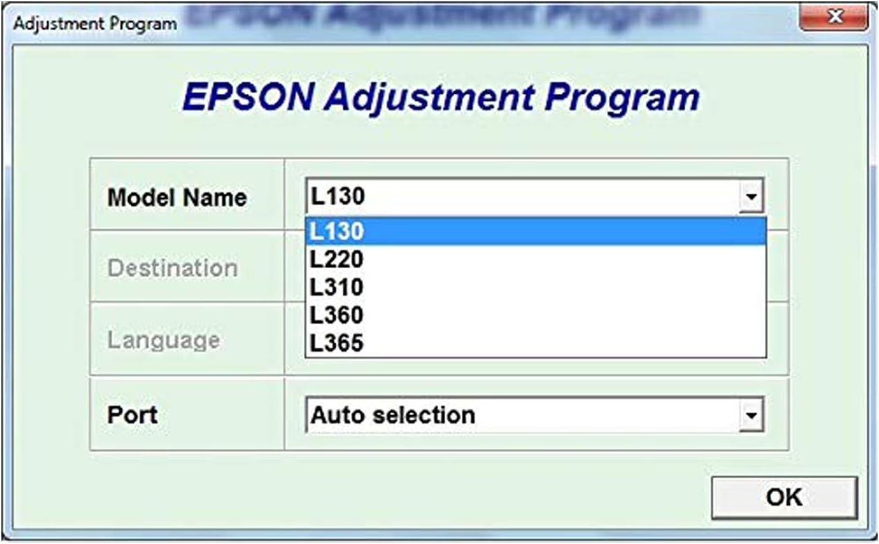 epson adjustment program l310