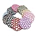 WEFOO 10Pcs Fashion Handmade Bun Cover Snood Hair Net Ballet Dance Skating Chic Crochet with Rhinestone for Women Girls,Assorted Color