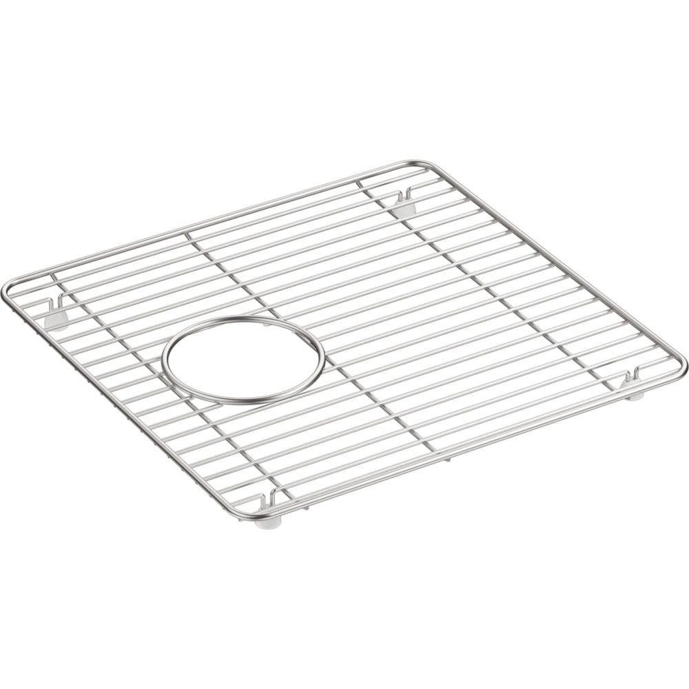 Photo 1 of KOHLER K-5656-ST Cairn Stainless Steel Sink Rack for K-8199, 13-3/4" x 14", Stainless Steel