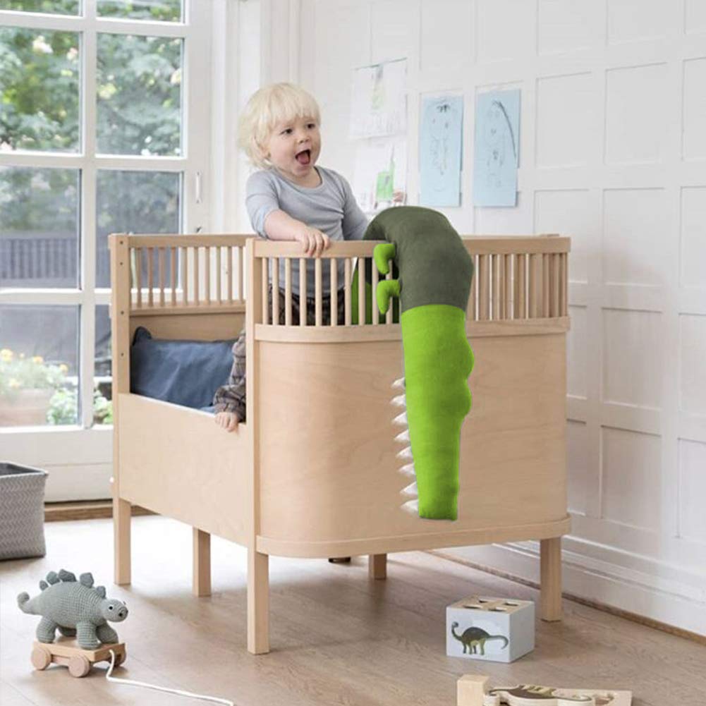 Napravi Rs Lit De Bebe Doux De Crocodile De 185cm Rails De Pare Chocs De Berceau De Berceau Pour Des Enfants En Bas Age Gris Literie Decor Grand Coussin Doreiller Hugging Jouets De Couchage