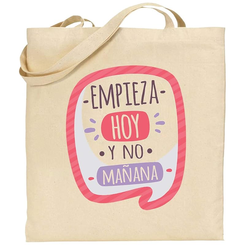 Bolsa algodón frases, mensajes, personalizable tote bag: Amazon.es: Handmade