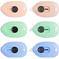Mini Ceramic Box Cutter, 6pcs Package And Box Opener, Retractable Safety Cutters, Small Utility Knife Ceramic Blades with Keychain Hole