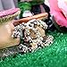 Mygoodie Parrty Office Flower Small Faux Pearl pin crystal brooch Black