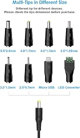 Outtag 24W Universal DC Power Adapter 3-12V 2A with 8 DC Plugs view 2
