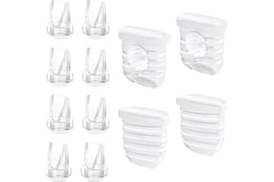 TOVVILD 12PCS Duckbill Valves Silicone Diaphragms Compatible with Lansinoh Discreet Duo/Nuliie/Motif Aura Glow Wearable Breastpump,S32 Breast Pump Parts Accessories