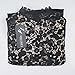 FANCYINN® Women Turtleneck Sleeveless Lace Floral Mini Skater Cocktail Dress Black