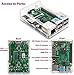 Raspberry Pi 3 Model B with Clear Transparent Case and Set of 2 Heatsinks