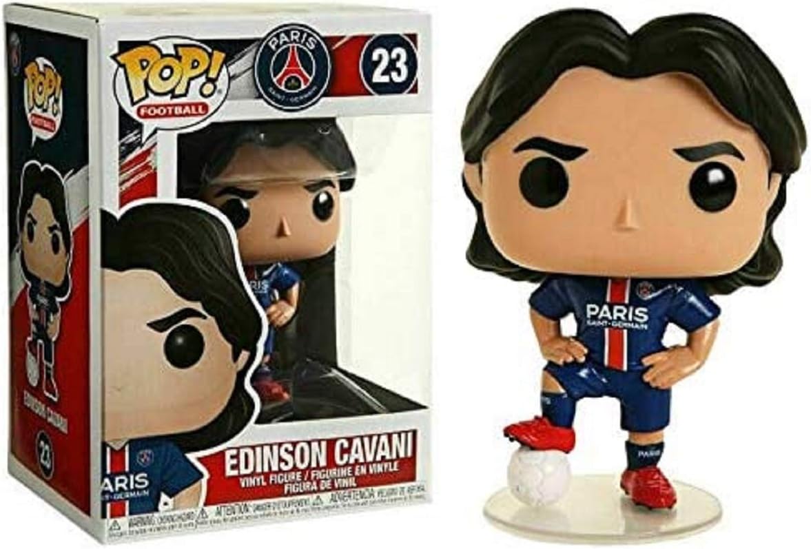 POP! Sports Soccer Paris Saint Germain's, Edinson Cavani #23 Action Figure (Bundled with Pop Box Protector to Protect Display Box)