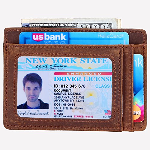 1 Wallet+Pocket+Minimalist+Secure+Leather