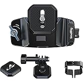 SMALLRIG Universal Three-in-One Camera Clip Kit, Quick Release System, Backpack Clamp for Mirrorless/DSLR, for Action Cameras, for DJI Pocket 3, Backpack Strap Clip Kit for Arca-Swiss - 5655