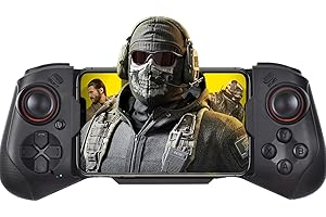 Megadream Mobile Gaming Controller for iPhone iOS Android PC Wireless Gamepad Joystick for iPhone 14/13/12/X, iPad, MacBook, 