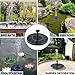 opamoo Solar Fountain Pump Solar Powered Bird Bath Solar Water Pump 1.4W Free Standing Water Fountain Panel Kit Watering Submersible Pump for Pond, Pool, Patio and Garden Outdoor Solar Fountain