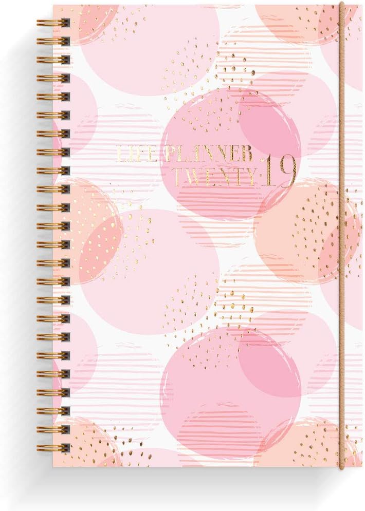 Life Planner Pink | A5 | Organise with Style | Weekly Planner | Journal | Diary | Organiser 2019