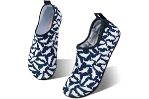 HIITAVE Kids Water Shoes Non-Slip Beach Swim Barefoot Quick Dry Aqua Pool Socks for Boys & Girls Toddler