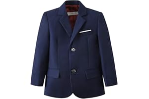 YuanLu Boys Suit Jacket Formal Dress Jacket Slim Fit Sport Coat for Kids