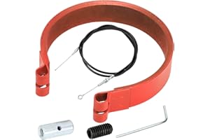 GREHUA 4" Go Kart Brake Band w/ 71" Throttle Cable Kit Compatible with Predator 212cc 420cc 196cc 6.5hp GX160 GX200 Manco Bandit Critter Rotary Azusa Yerf-Dog Yard Cart Mini Bike ATV Dune Buggy Parts