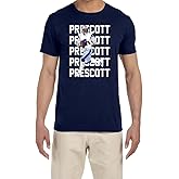 Navy Dallas Dak Prescott Text Pic T-Shirt