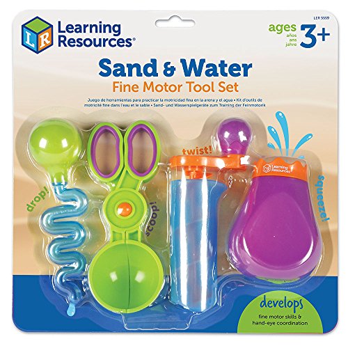 Learning Resources Sand & Water Fine Motor Set, 4 Pieces