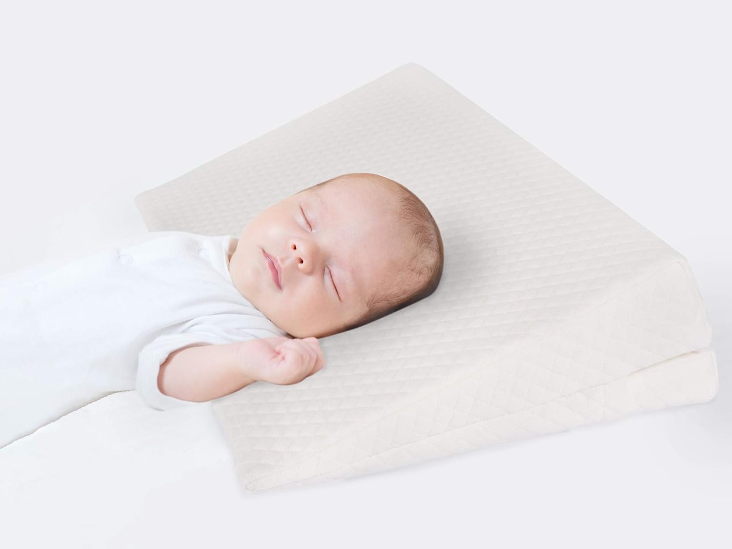 Grin Health 3 in 1 Premium Baby Crib Wedge Pillow, Universal 3