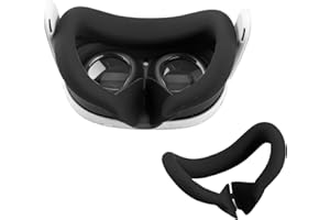 YipuVR Facial Interface & Face Cover Pad Compatible with Oculus/Meta Quest 3 Accessories,Sweat-Proof Face Cushion Cover Quest 3 Accessories