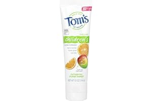 Tom's of Maine Natural Kid's Fluoride Toothpaste, Outrageous Orange Mango, 5.1 oz.