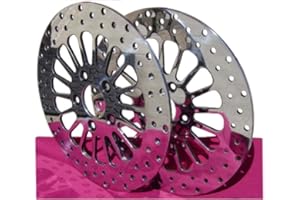 KCINT 11.5" DNA SUPER SPOKE POLISHED BRAKE ROTORS FRONT & REAR PAIR PARTS FOR HARLEY CHOPPER