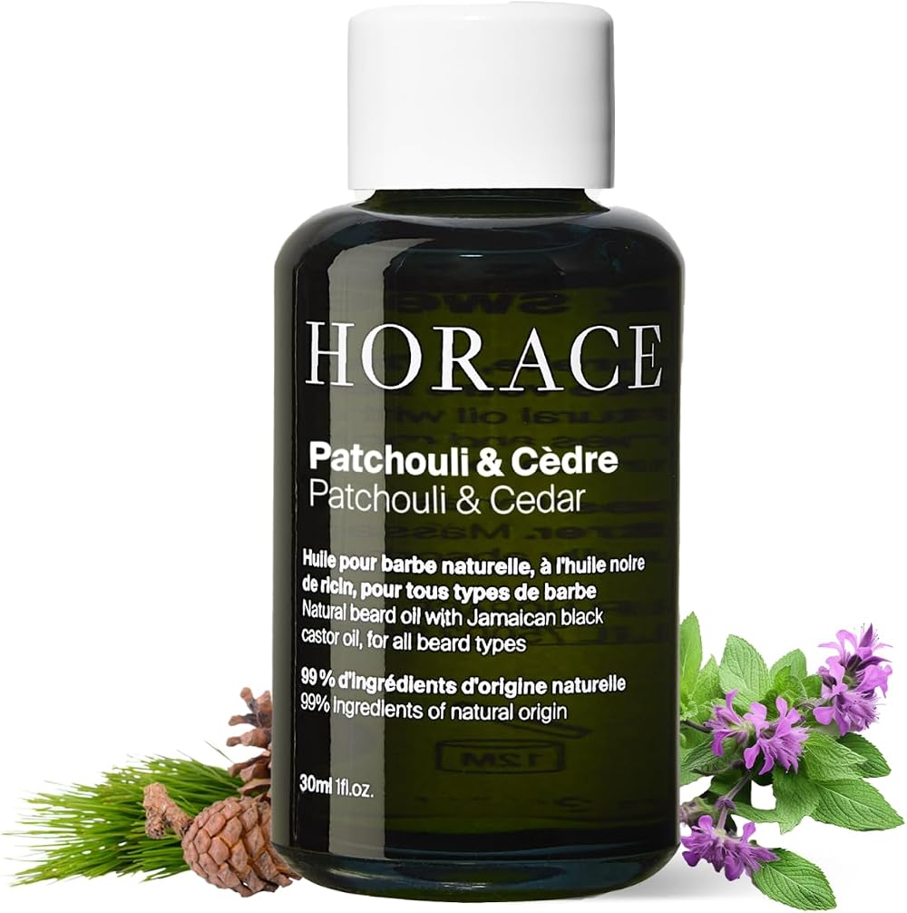 HORACE Patchouli Cedar Beard Oil for Men 30 ml Argan Oil Formula