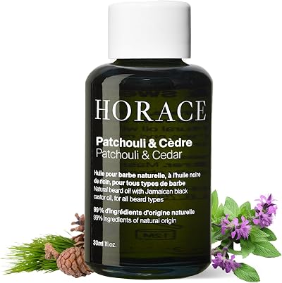 HORACE Patchouli Cedar Beard Oil for Men 30 ml Argan Oil Formula