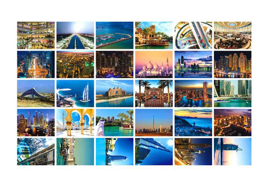 Beautiful World Travel Scenery Post Cards Artistic Retro Postcards 30 PCS-Dubai