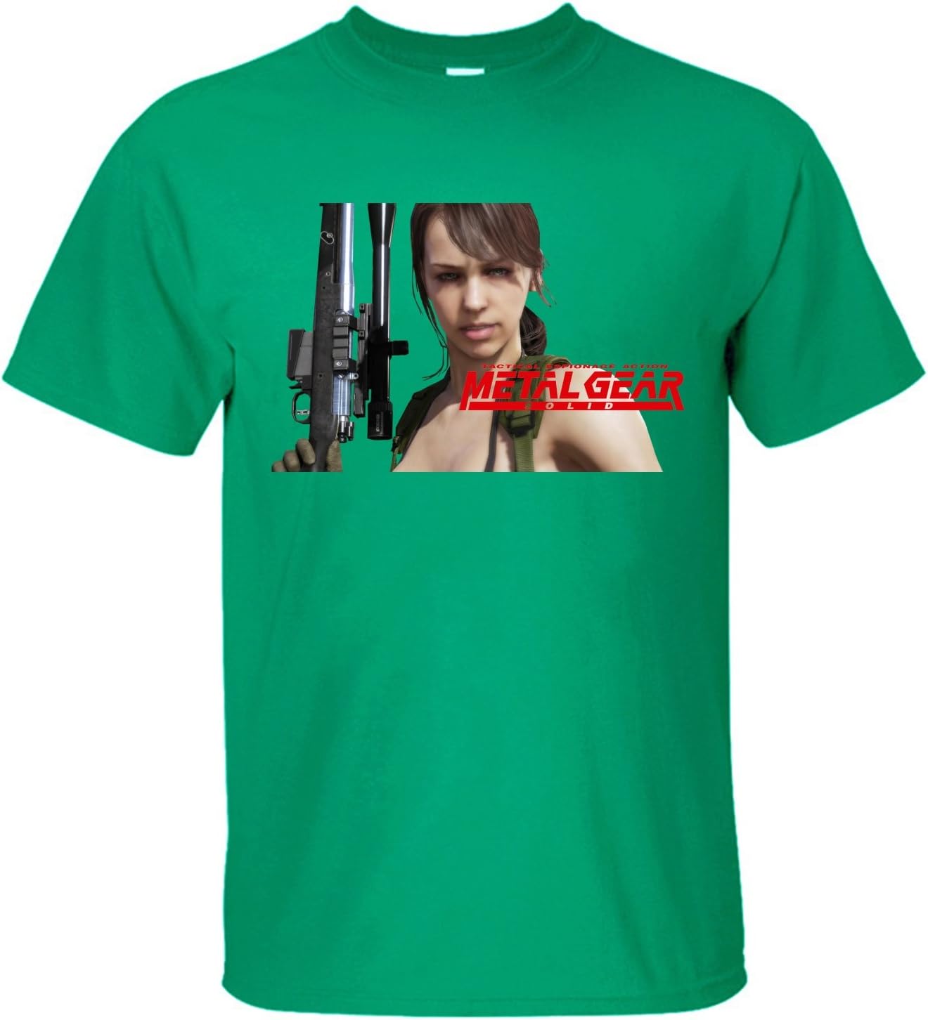 XIXU Metal Gear Solid V The Phantom Pain Quiet MGSV Men Custom T Shirt
