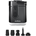 ACACIA Portable Air Pump for ACACIA Sleeping Pad, Rechargeable 4000mAh Battery Air Mattress Pump with Camping Light, Electric Air Pump for Inflatables with 5 Nozzles, Camping, Hiking, Pool, 4.8kPa