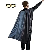 D.Q.Z Adults Superhero Cape and Mask for Men Women Super Hero Party Dress Up Costumes, Halloween Vampire Capes