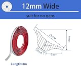 Zayejod Grey PVC Quadrant Trim 12mmx6mm Self Adhesive 3m Beading Edge view 2