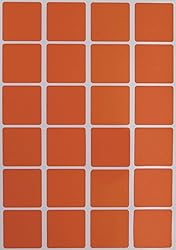Royal Green 1" Square Sticker Inventory Labels for
