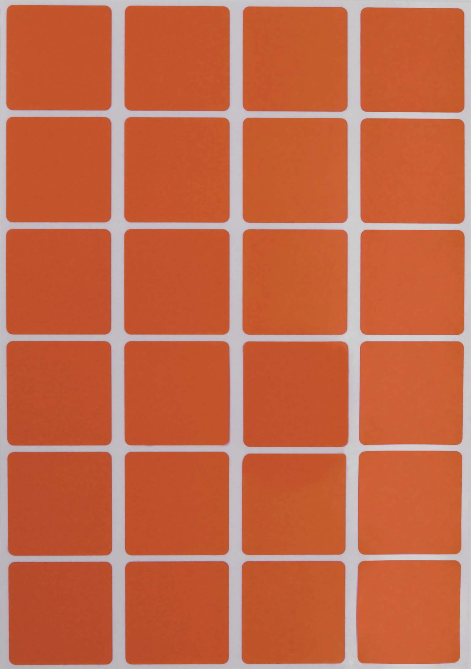 Royal Green 1" Square Sticker Inventory Labels for