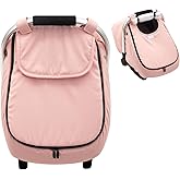 Winter Car Seat Cover Baby Gril, Infant Car Seat Cover with Soft Fleece Lined, Warm Carseat Covers with Side Breathable Vents, Universal Cold Weather Shield for Newborn Shower Party