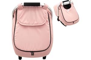 THE KENKYO Winter Car Seat Cover Baby Gril, Infant Car Seat Cover with Soft Fleece Lined, Warm Carseat Covers with Side Breathable Vents, Universal Cold Weather Shield for Newborn Shower Party