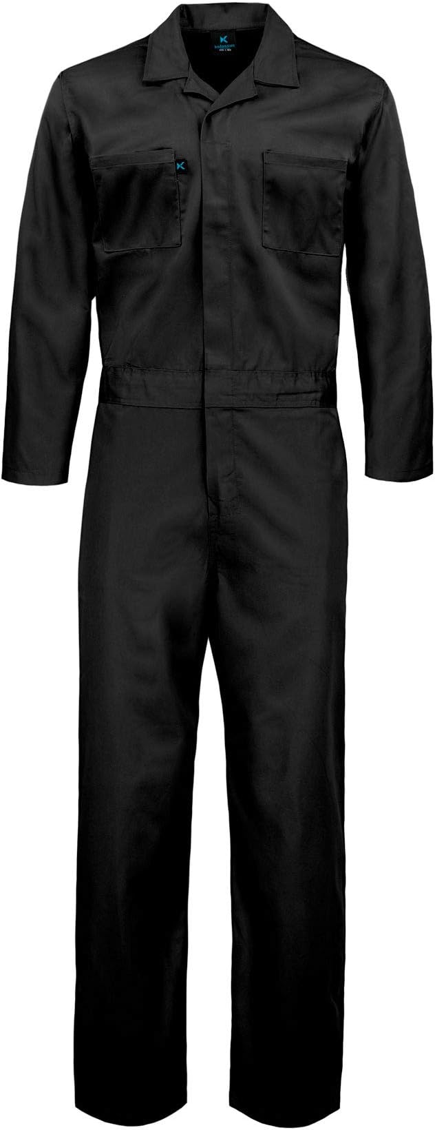 Kolossus Deluxe Long Sleeve Cotton Blend Coverall with Multi Pockets and Antistatic Zipper