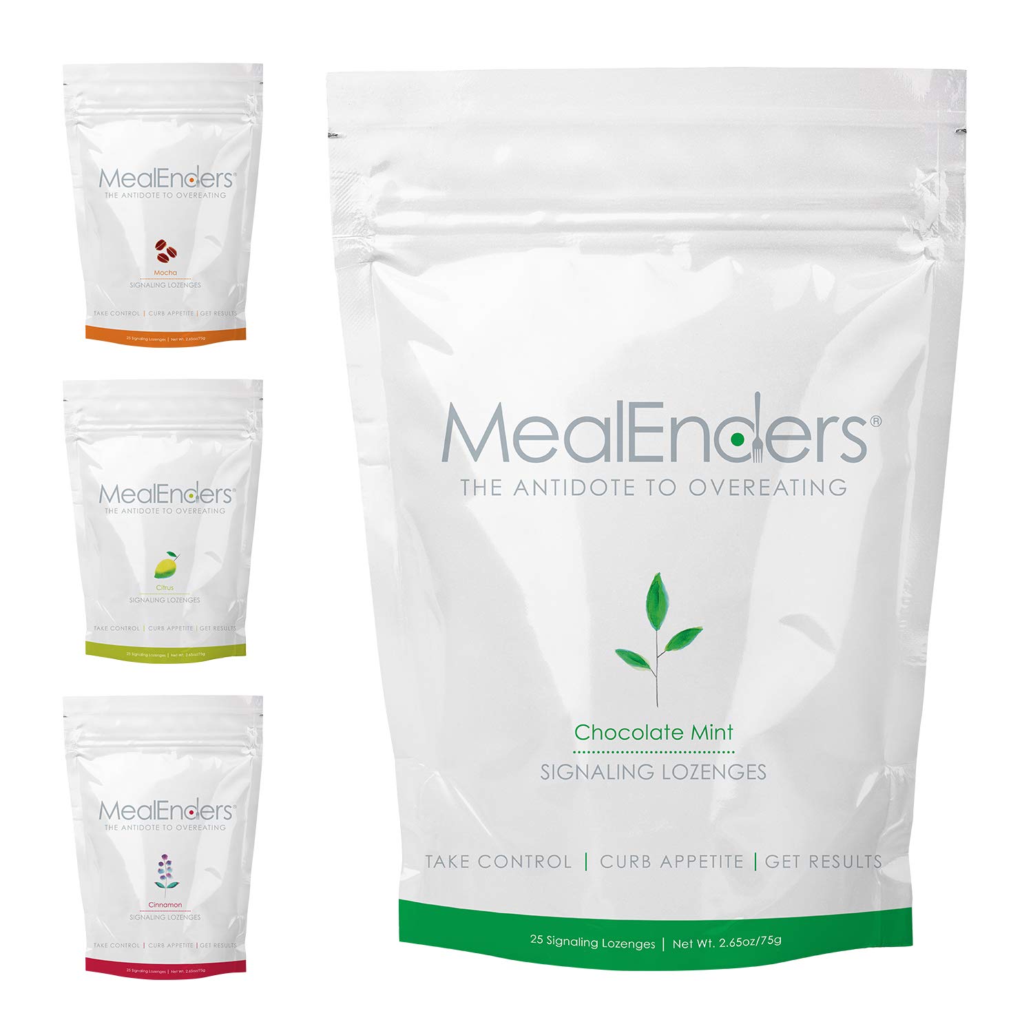 MealEnders Lozenges | Curb Cravings and Reduce Snacking | 25-Count (Pack of 4)