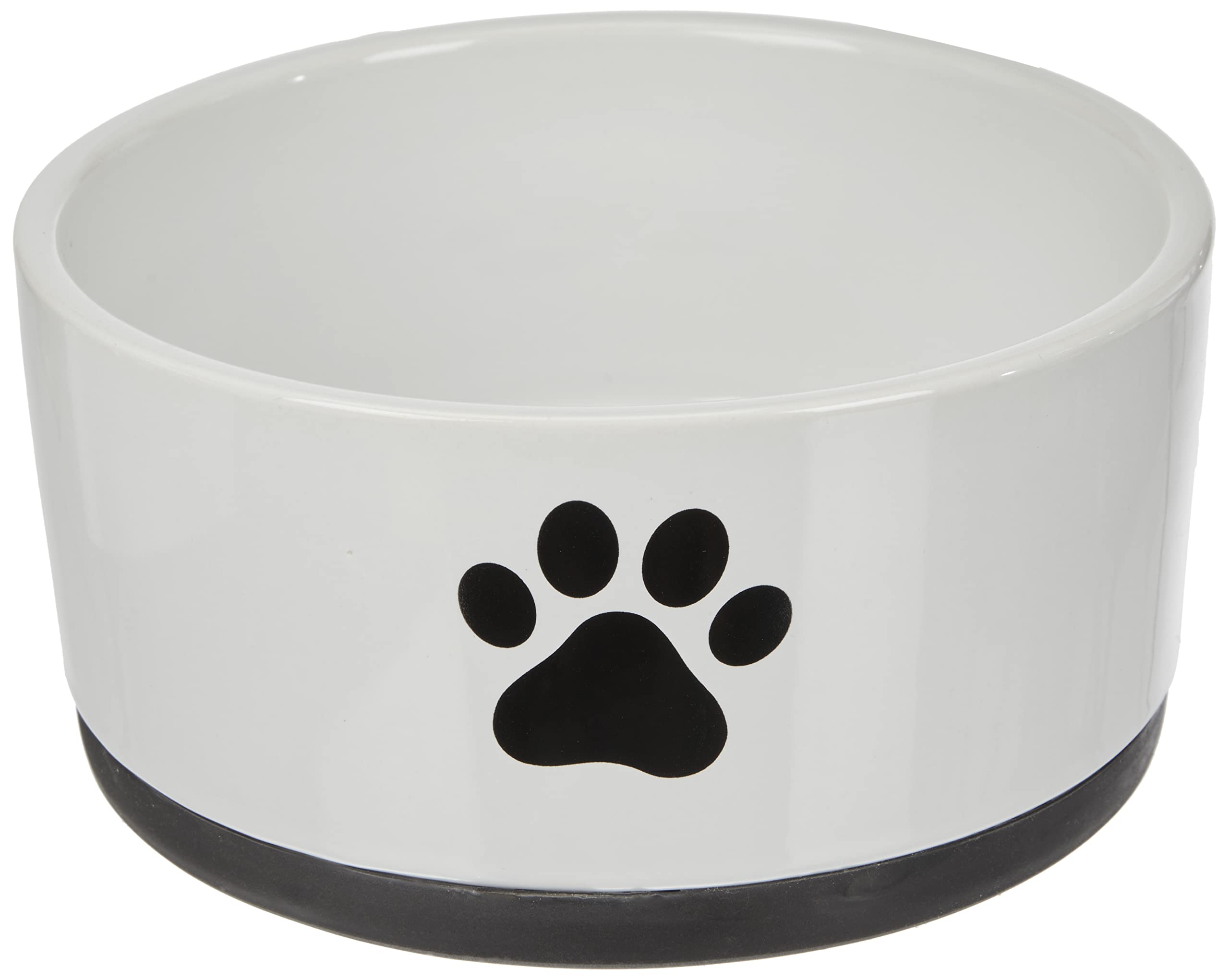 Nobby Paw Ceramic Bowl Diameter 17 x 8 cm Black/White