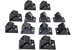 AAqq Decor 12-Pack Iron Baluster Swivel Shoes with 24-Pack Screw for 1/2" Square Balusters for Staircase Interior(A-Flex-12)