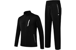 MoFiz Men's Tracksuits Sweatsuits for Men Athletic Set 2 Piece Track Suits Jogging Casual Warm Up Full Zip Running Sports