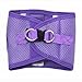 Doggie Design Dog Harness - No Choke Dog Harness, Dog Vest, Mesh Polyester, Pet Harness, Simple Step in and Go Design - Paisley Purple - XXS
