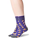 Hot Sox Womens Candy Corn Socks 1 Pair, Purple, Womens 9-11