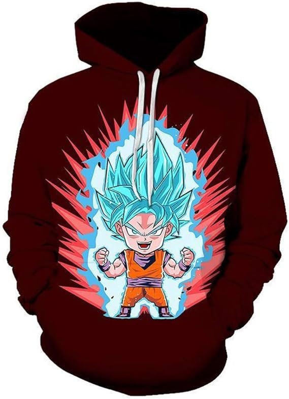 Amazon 秋 冬ドラゴンボールキャラクタースーツ大人子供服アラウンド3dカラープリントフード付き女性スウェットシャツ 2xl ゴルフ 通販