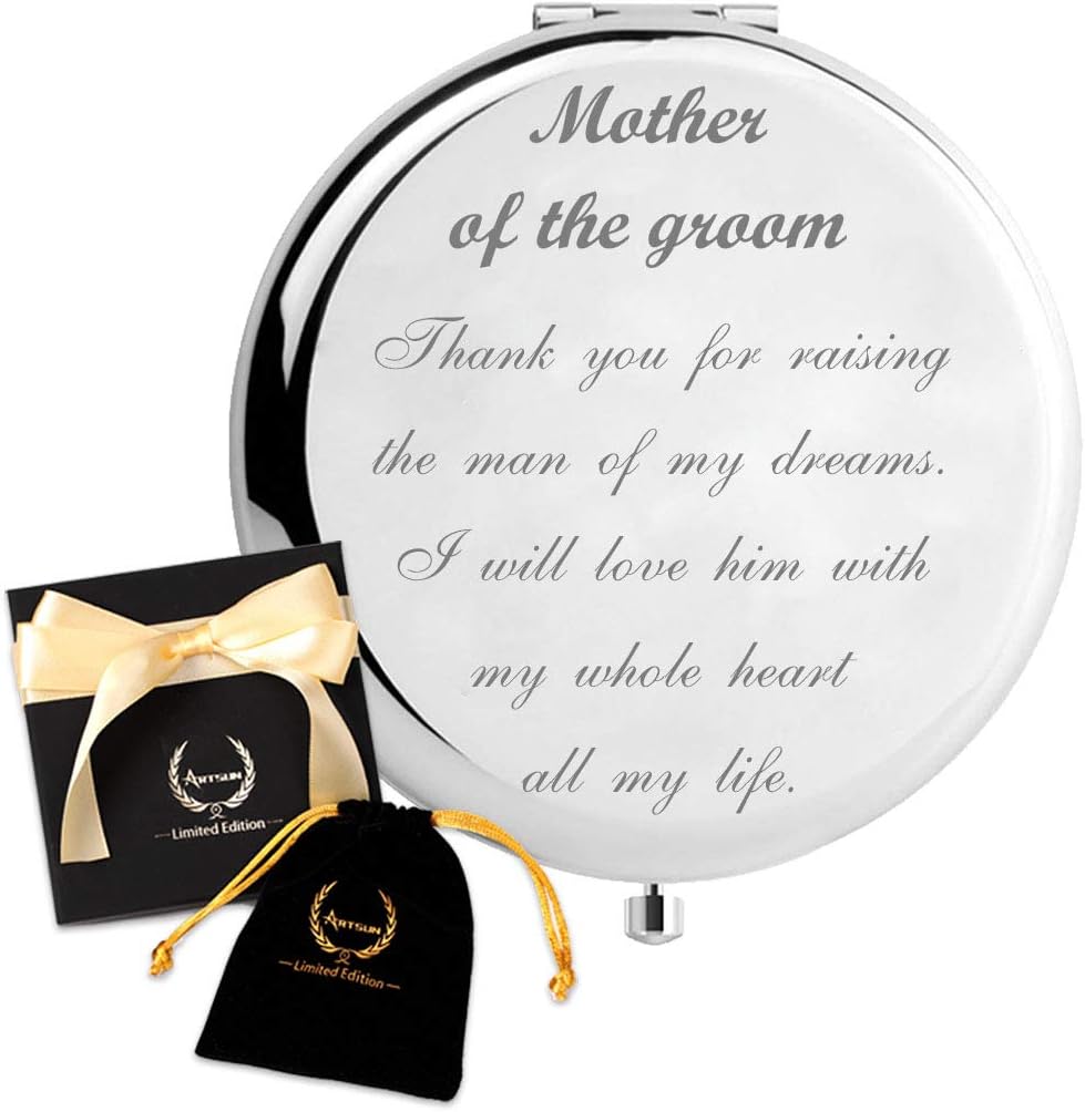 Mother of The Groom Gifts from Bride,ARTSUN Mother in Law Gifts from Daughter in Law,Wedding Keepsake Unique Engraved Gift Present (Mother of The Groom)
