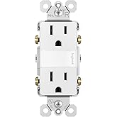 Legrand Radiant Adjustable LED Night Light Outlet, Nightlight Electrical Outlets, Tamper Resistant, Safe for Kids, White, NTL